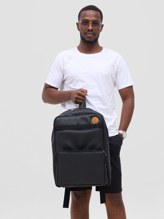 The Motion Series I – Slide Front Pocket Backpack (Black)