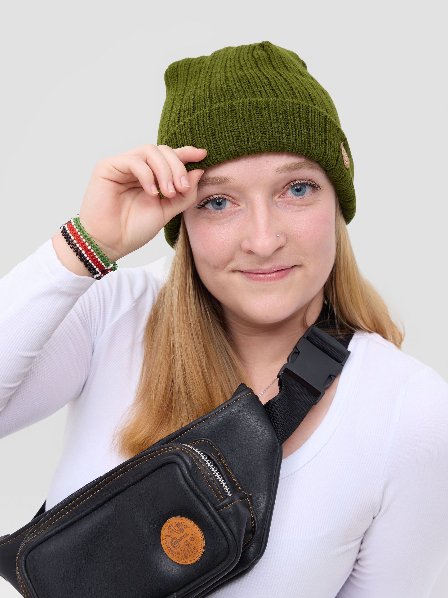 Green Urban Crown Beanie