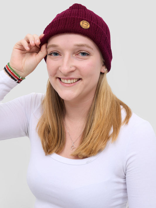Maroon Urban Crown Beanie