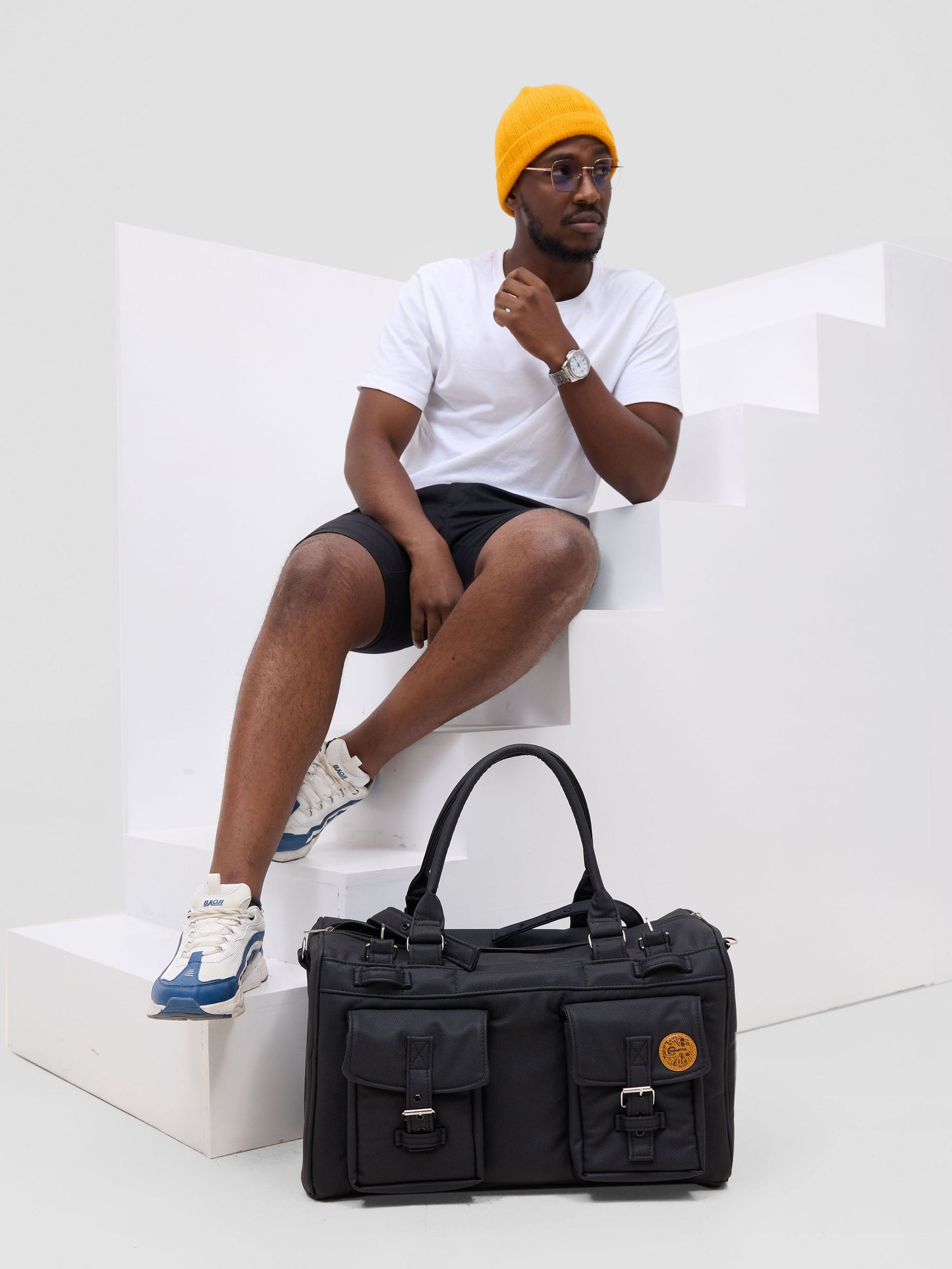 The Motion Series I – Double Pocket Travel Bag (Black)