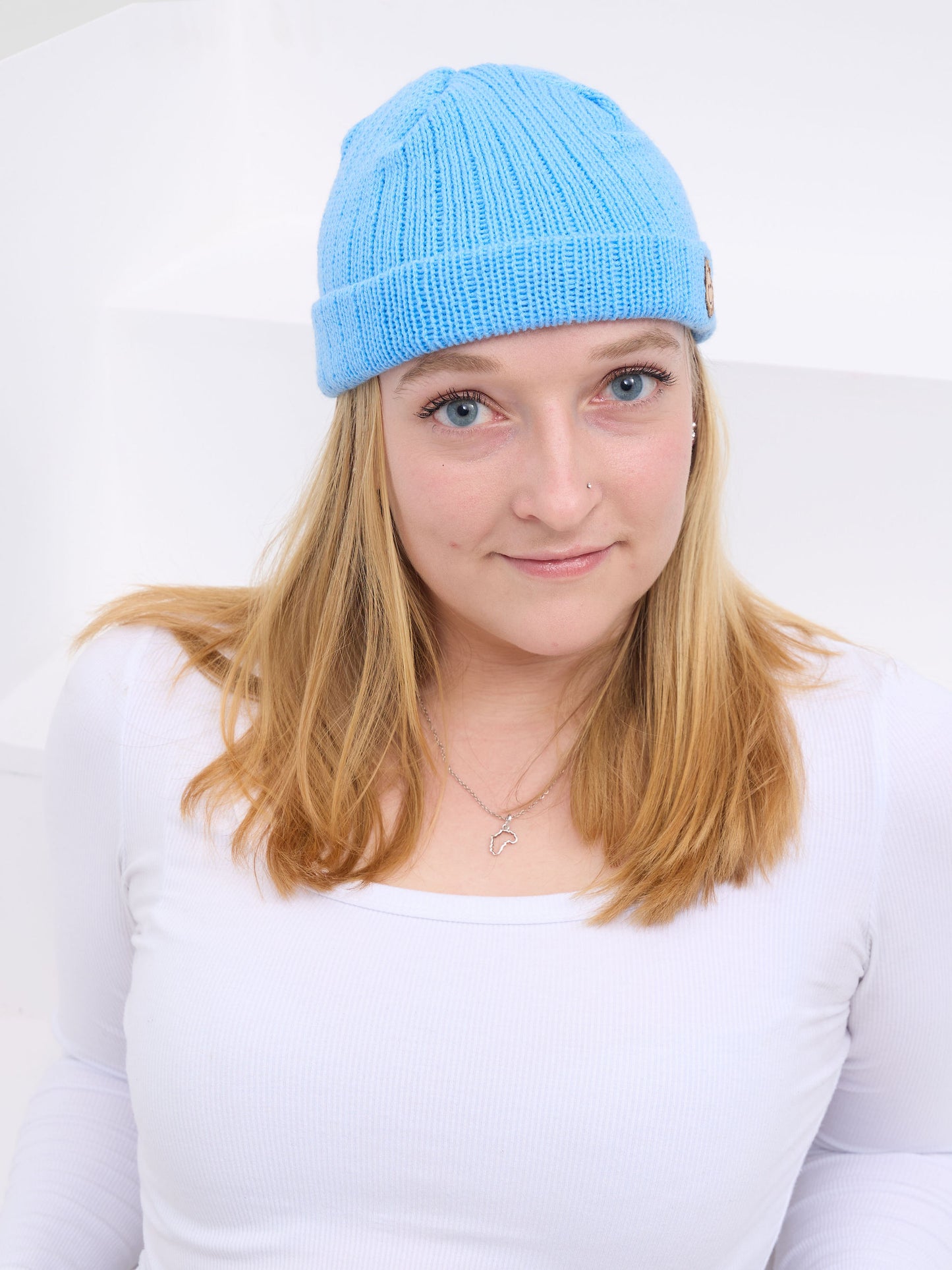 Baby Blue Urban Crown Beanie