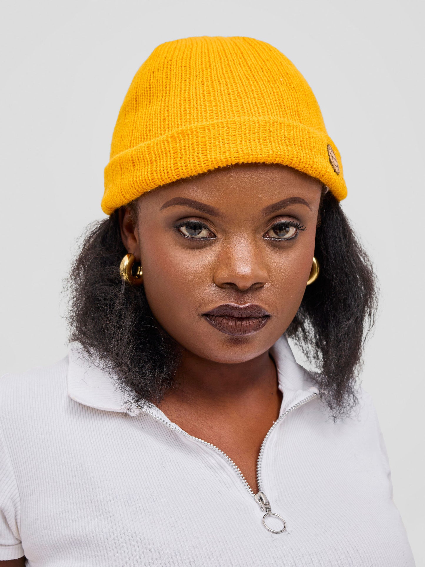 Yellow Urban Crown Beanie