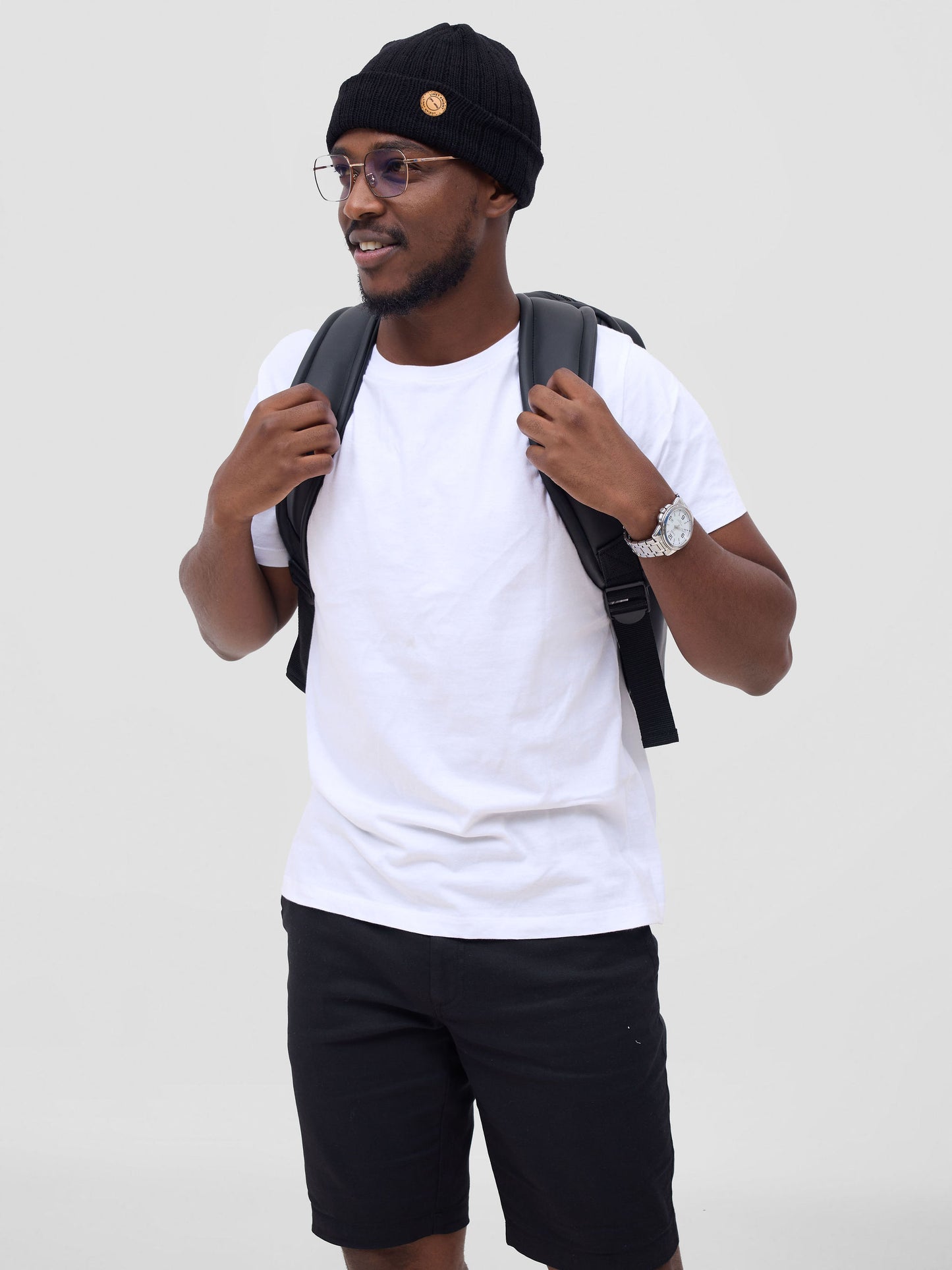 The Motion Series I – Double Front Patch Pocket Backpack (Black)