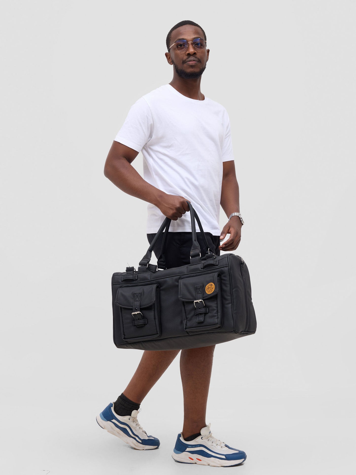 The Motion Series I – Double Pocket Travel Bag (Black)