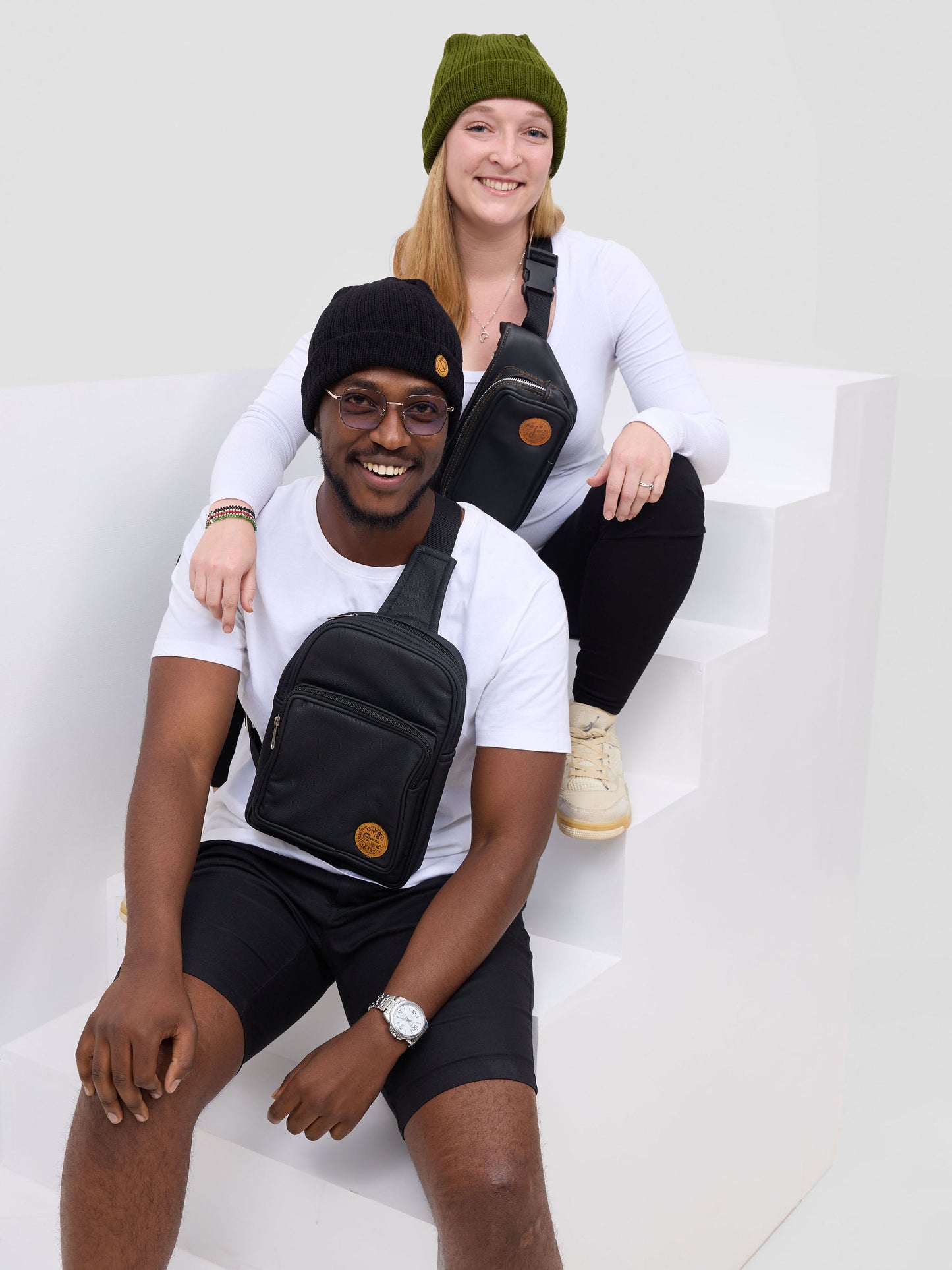 Black Urban Crown Beanie