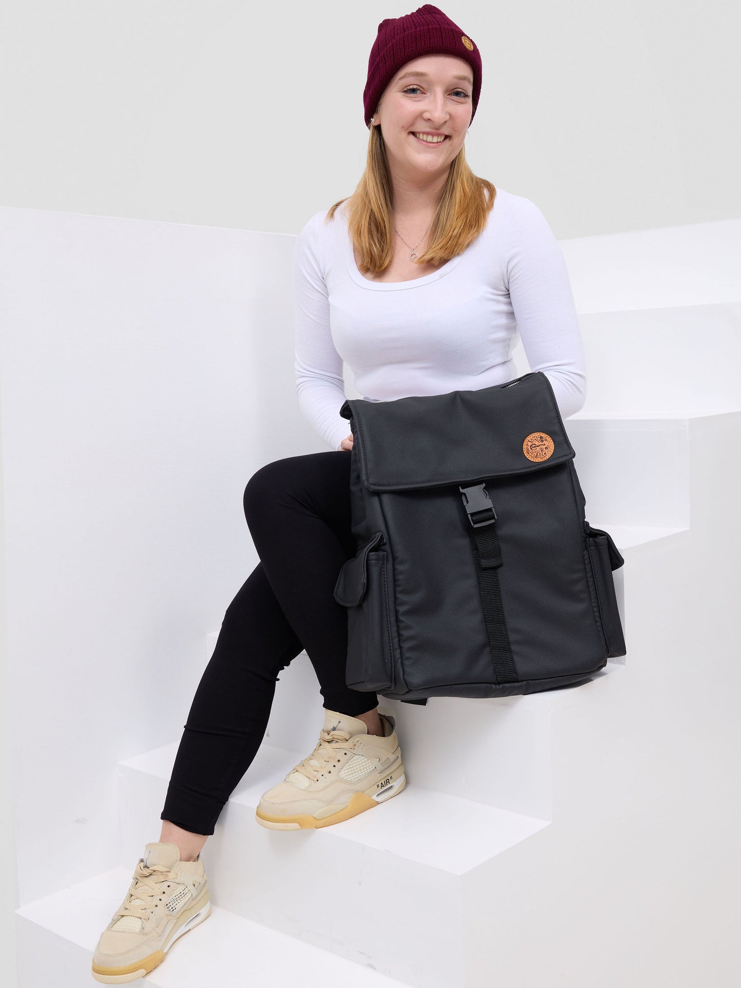 Maroon Urban Crown Beanie