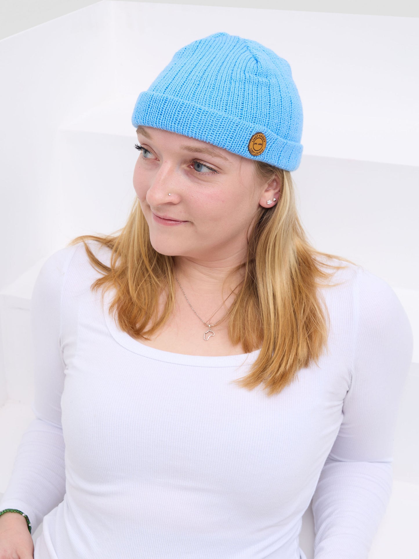 Baby Blue Urban Crown Beanie